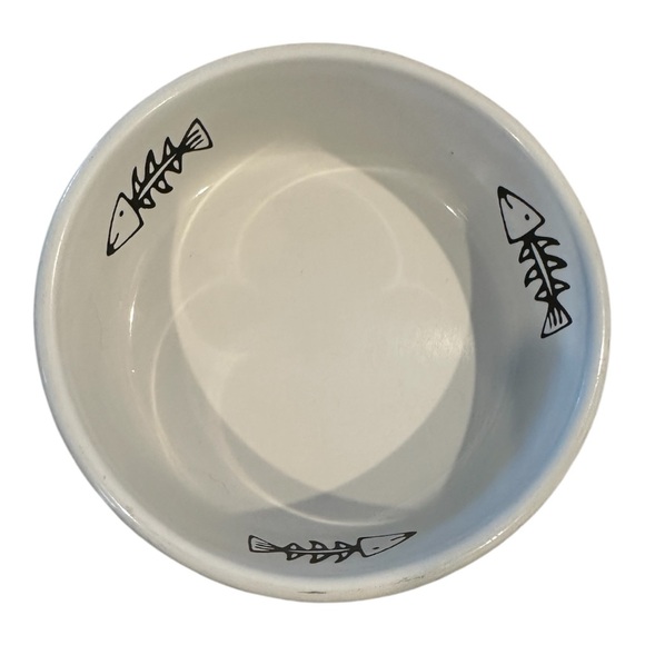 Set of Cat Food Dishes, Ceramic.  Set of 6. - Picture 6 of 7